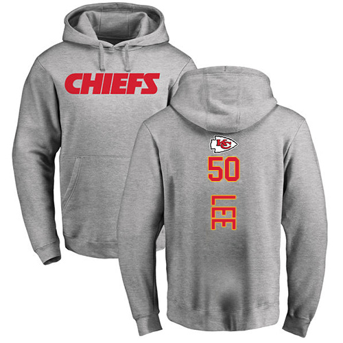Men Kansas City Chiefs #50 Lee Darron Ash Backer Pullover NFL Hoodie Sweatshirts->women nfl jersey->Women Jersey